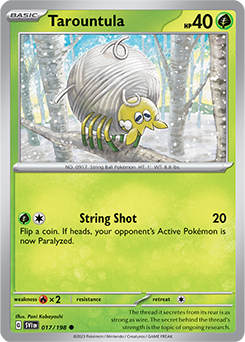 Common Pokémon card Tarountula 017/198 from Scarlet & Violet expansion