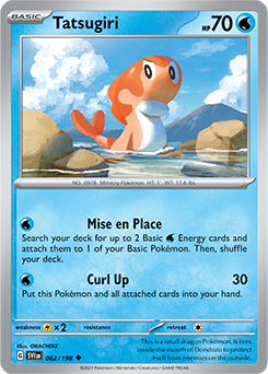 Uncommon Pokémon card Tatsugiri 062/198 from Scarlet & Violet expansion
