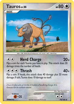Tauros 74/146 Pokémon card from Legends Awakened for sale at best price