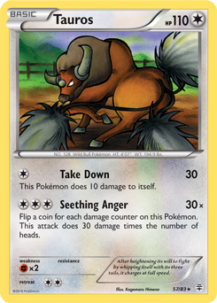 Tauros 57/83 Pokémon card from Generations for sale at best price