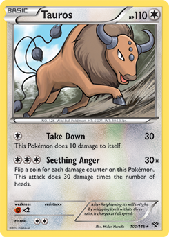 Tauros 100/146 Pokémon card from X&Y for sale at best price
