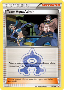 Team Aqua Admin 25/34 Pokémon card from Double Crisis for sale at best price