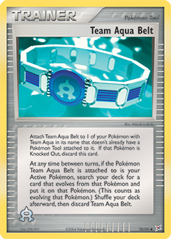 Team Aqua Belt 76/95 Pokémon card from Ex Team Magma vs Team Aqua for sale at best price
