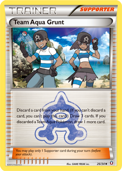 Team Aqua Grunt 26/34 Pokémon card from Double Crisis for sale at best price