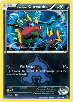 Team Aqua's Carvanha 20/34 Pokémon card from Double Crisis for sale at best price