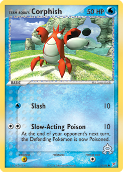 Team Aqua's Corphish 51/95 Pokémon card from Ex Team Magma vs Team Aqua for sale at best price