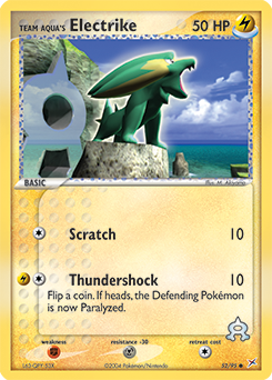 Team Aqua's Electrike 52/95 Pokémon card from Ex Team Magma vs Team Aqua for sale at best price