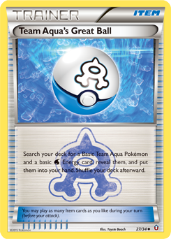 Team Aqua's Great Ball 27/34 Pokémon card from Double Crisis for sale at best price