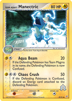 Carte Pokémon Elecsprint de Team Aqua 29/95 de la série Ex Team Magma vs Team Aqua en vente au meilleur prix