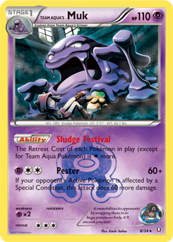 Team Aqua's Muk 8/34 Pokémon card from Double Crisis for sale at best price