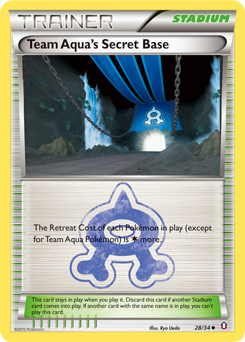 Team Aqua's Secret Base 28/34 Pokémon card from Double Crisis for sale at best price
