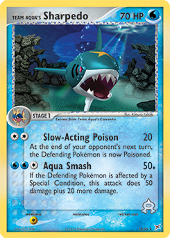 Team Aqua's Sharpedo 18/95 Pokémon card from Ex Team Magma vs Team Aqua for sale at best price