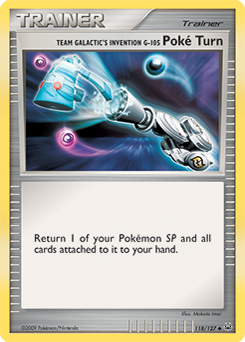 Team Galactic's Invention G-105 Poké Turn 118/127 Pokémon card from Platinuim for sale at best price
