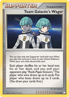 Team Galactic's Wager 115/123 Pokémon card from Mysterious Treasures for sale at best price