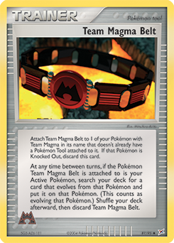 Team Magma Belt 81/95 Pokémon card from Ex Team Magma vs Team Aqua for sale at best price