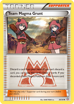Team Magma Grunt 30/34 Pokémon card from Double Crisis for sale at best price