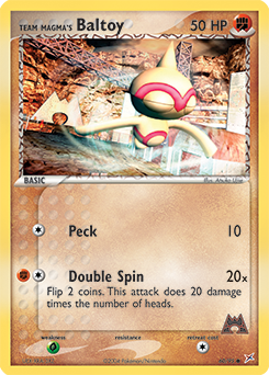 Team Magma's Baltoy 60/95 Pokémon card from Ex Team Magma vs Team Aqua for sale at best price