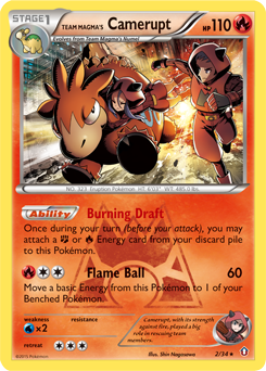 Team Magma's Camerupt 2/34 Pokémon card from Double Crisis for sale at best price