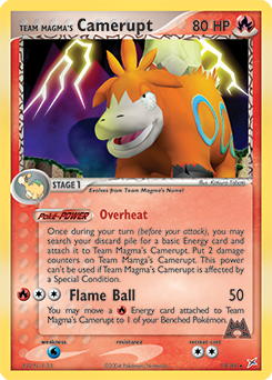 Team Magma's Camerupt 19/95 Pokémon card from Ex Team Magma vs Team Aqua for sale at best price