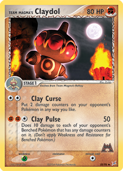 Team Magma's Claydol 33/95 Pokémon card from Ex Team Magma vs Team Aqua for sale at best price
