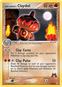 Uncommon Pokémon card Team Magma's Claydol 33/95 from Ex Team Magma vs Team Aqua expansion