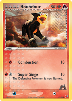 Team Magma's Houndour 62/95 Pokémon card from Ex Team Magma vs Team Aqua for sale at best price