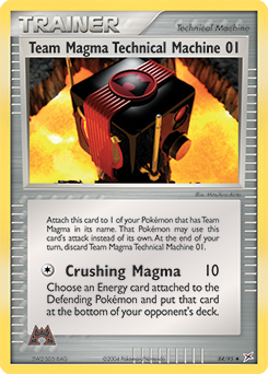 Carte Pokémon Machine Technique 01 de Team Magma 84/95 de la série Ex Team Magma vs Team Aqua en vente au meilleur prix