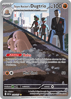 Team Rocket's Dugtrio 239/217 Pokémon card from Ascended Heroes for sale at best price