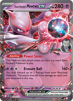 Team Rocket's Mewtwo ex 79/217 Pokémon card from Ascended Heroes for sale at best price