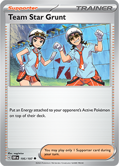 Team Star Grunt 195/197 Pokémon card from Obsidian Flames for sale at best price