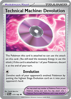 Technical Machine: Devolution 177/182 Pokémon card from Paradox Rift for sale at best price