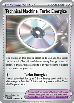 Technical Machine: Turbo Energize 179/182 Pokémon card from Paradox Rift for sale at best price