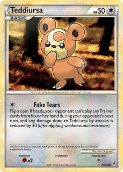 Teddiursa 73/95 Pokémon card from Call of Legends for sale at best price