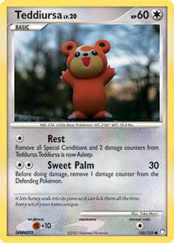 Teddiursa 105/123 Pokémon card from Mysterious Treasures for sale at best price