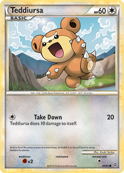 Teddiursa 65/95 Pokémon card from Unleashed for sale at best price