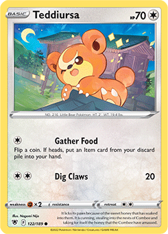 Teddiursa 122/189 Pokémon card from Astral Radiance for sale at best price