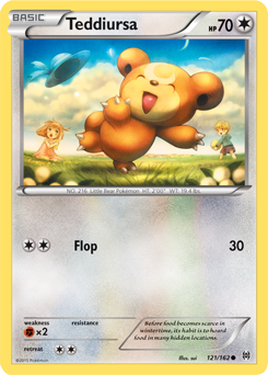 Teddiursa 121/162 Pokémon card from Breakthrough for sale at best price