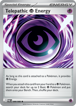 Rare Pokémon card Telepathic Psychic Energy 88/88 from Perfect Order expansion