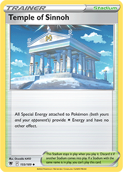 Temple of Sinnoh 155/189 Pokémon card from Astral Radiance for sale at best price