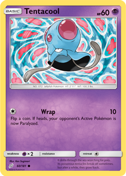 Tentacool 60/181 Pokémon card from Team Up for sale at best price