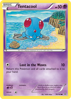 Tentacool 70/160 Pokémon card from Primal Clash for sale at best price