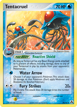 Tentacruel 45/92 Pokémon card from Ex Legend Maker for sale at best price