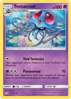 Tentacruel 61/181 Pokémon card from Team Up for sale at best price