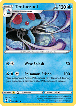 Tentacruel 27/203 Pokémon card from Evolving Skies for sale at best price