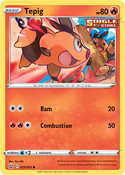 Tepig 23/163 Pokémon card from Battle Styles for sale at best price