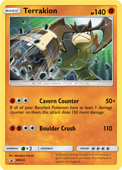 Terrakion SM223 Pokémon card from Sun and Moon Promos for sale at best price