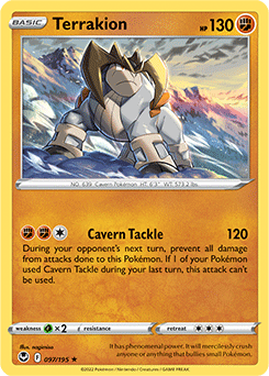 Terrakion 097/195 Pokémon card from Silver Tempest for sale at best price