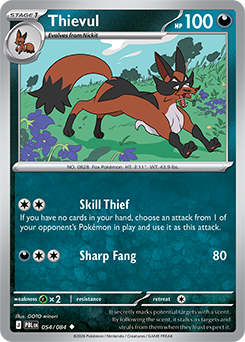 Carte Pokémon Peu commune Roublenard 54/84 de la série Nuit Noire