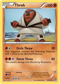 Throh 61/114 Pokémon card from Black & White for sale at best price