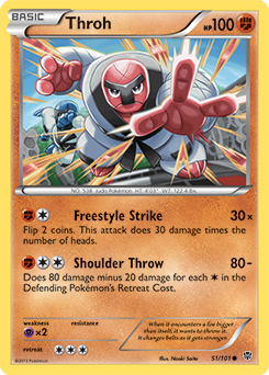 Throh 51/101 Pokémon card from Plasma Blast for sale at best price